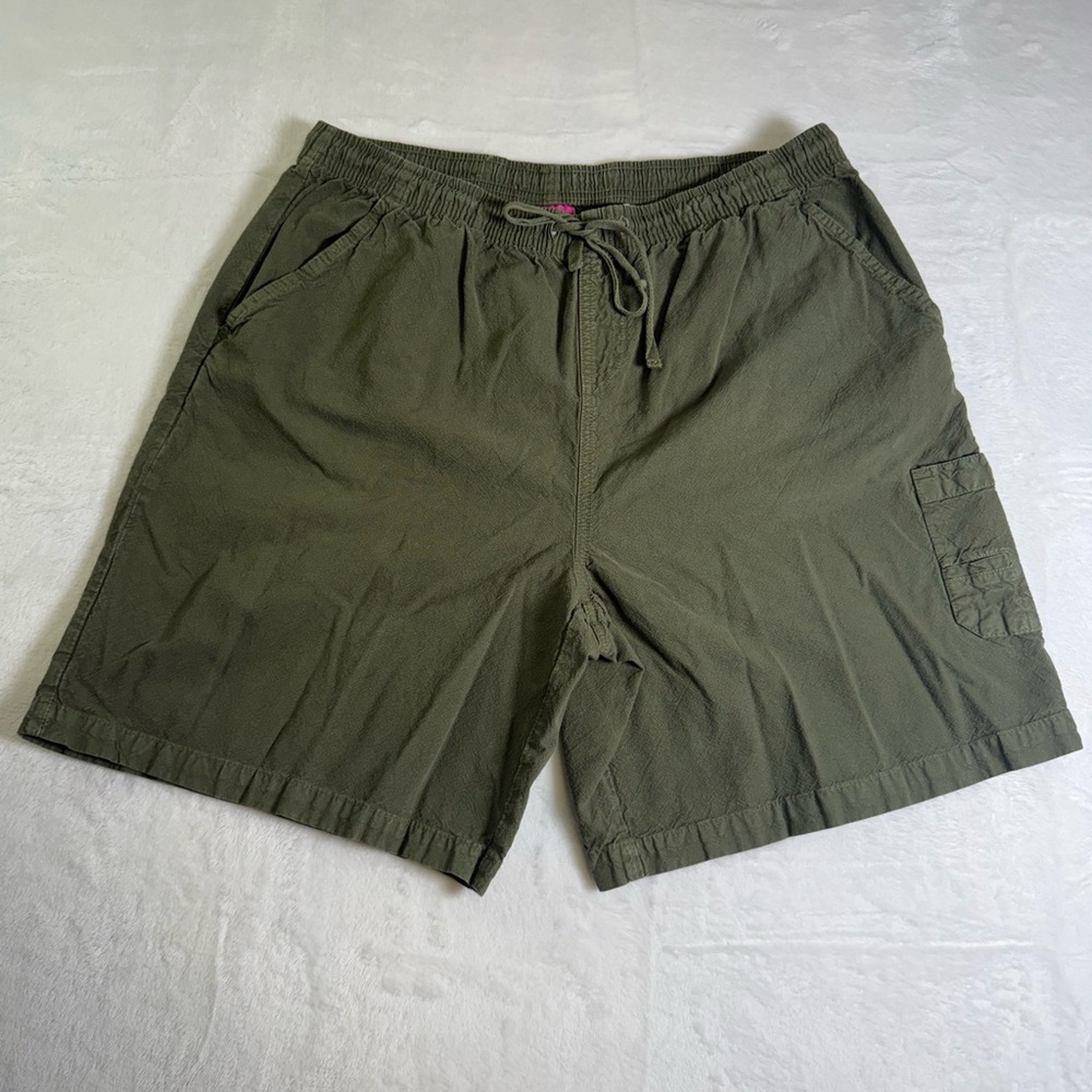 Pappagallo Olive Green Cargo Drawstring‎ Shorts